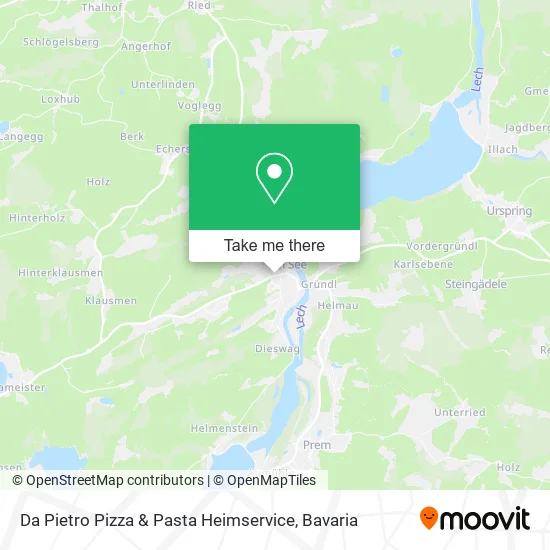Карта Da Pietro Pizza & Pasta Heimservice