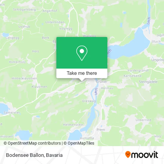 Карта Bodensee Ballon