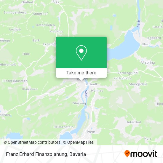 Карта Franz Erhard Finanzplanung