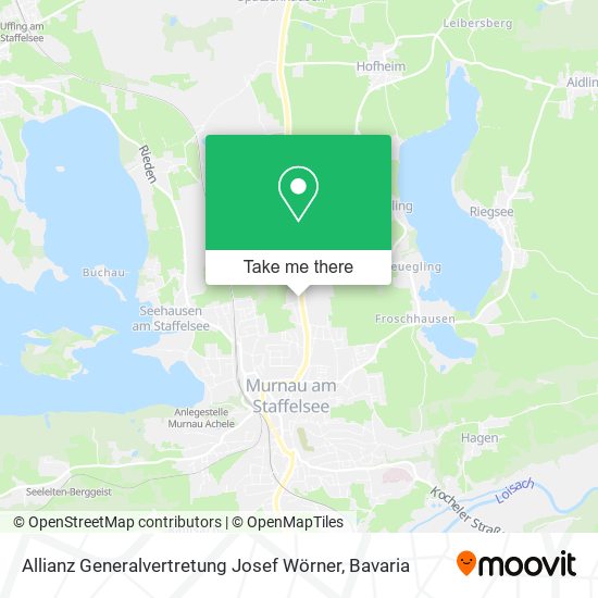Карта Allianz Generalvertretung Josef Wörner