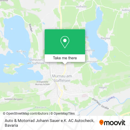 Карта Auto & Motorrad Johann Sauer e.K. AC Autocheck