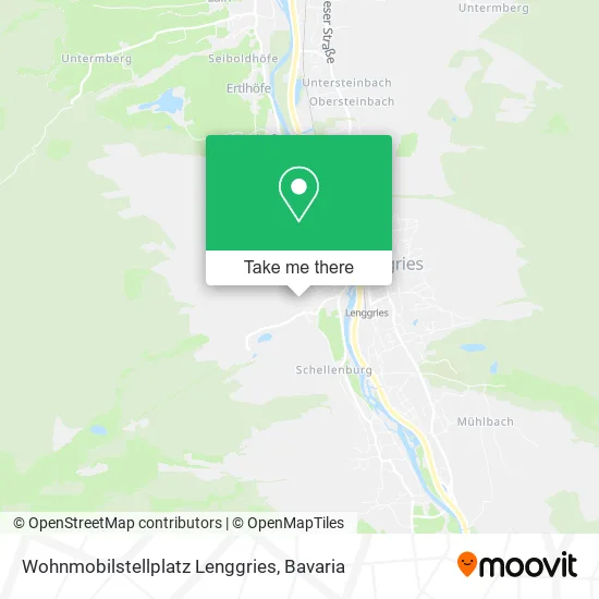 Карта Wohnmobilstellplatz Lenggries