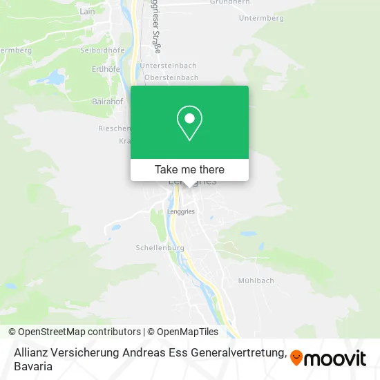 Карта Allianz Versicherung Andreas Ess Generalvertretung