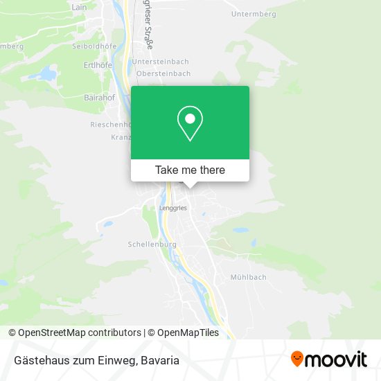 Gästehaus zum Einweg map