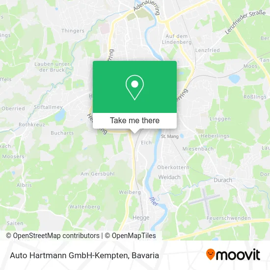 Auto Hartmann GmbH-Kempten map