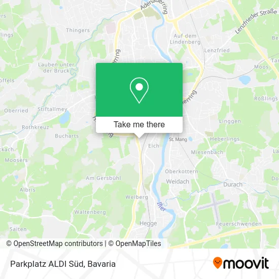 Карта Parkplatz ALDI Süd