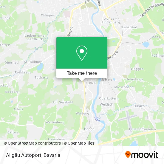 Карта Allgäu Autoport