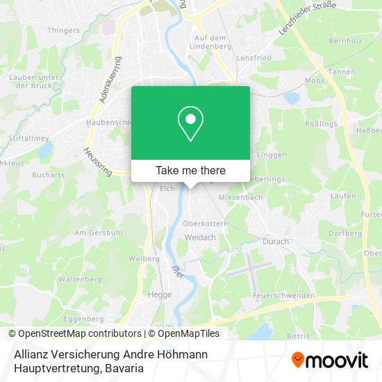 Allianz Versicherung Andre Höhmann Hauptvertretung map