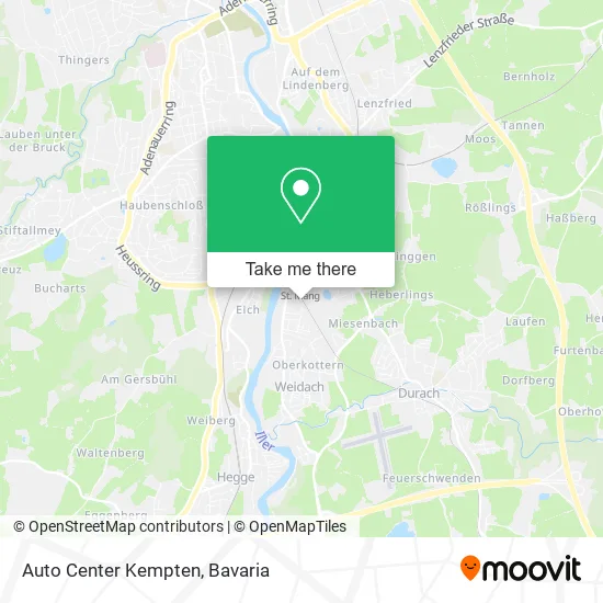 Карта Auto Center Kempten