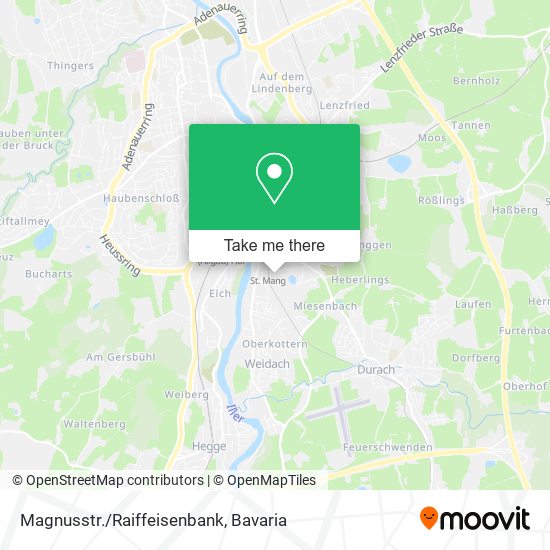Magnusstr./Raiffeisenbank map
