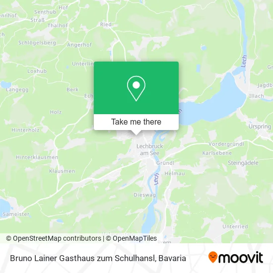Карта Bruno Lainer Gasthaus zum Schulhansl