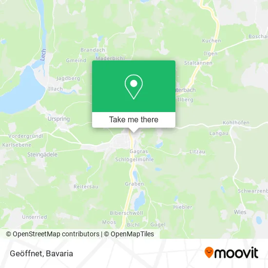 Карта Geöffnet