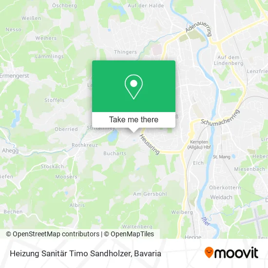 Карта Heizung Sanitär Timo Sandholzer