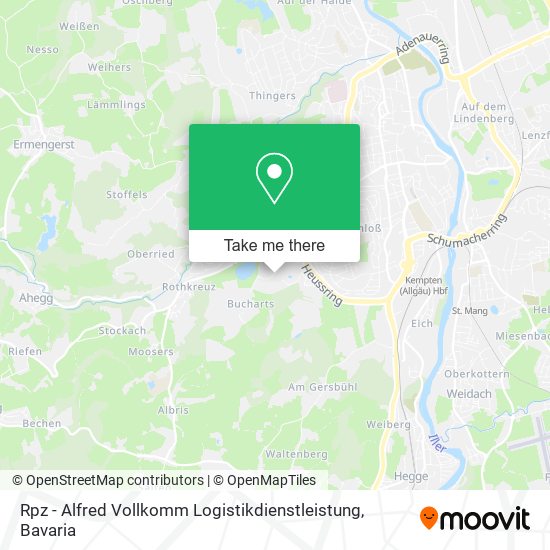 Rpz - Alfred Vollkomm Logistikdienstleistung map
