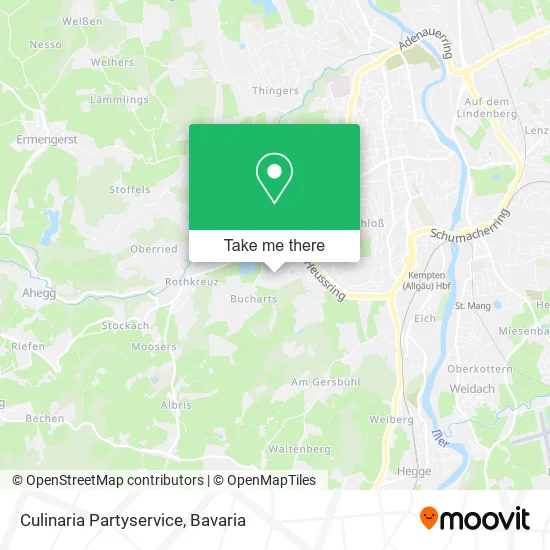 Карта Culinaria Partyservice