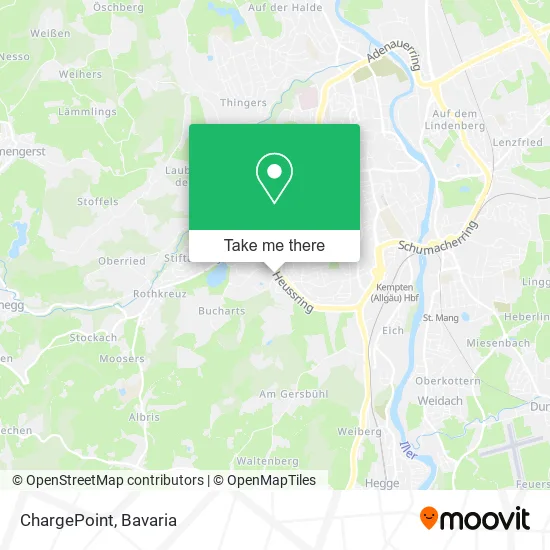 Карта ChargePoint