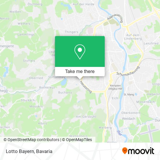 Lotto Bayern map