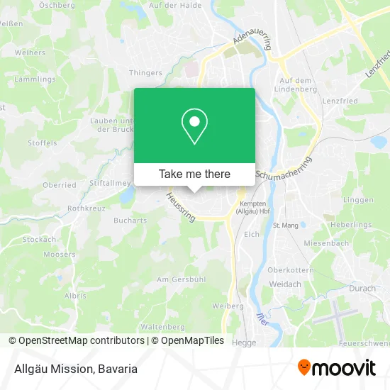 Карта Allgäu Mission