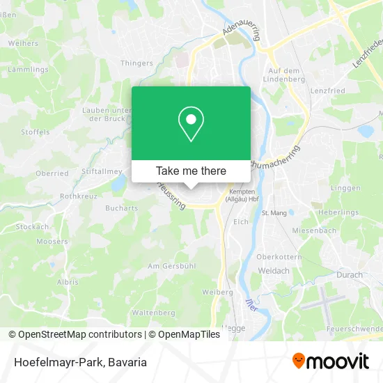 Карта Hoefelmayr-Park