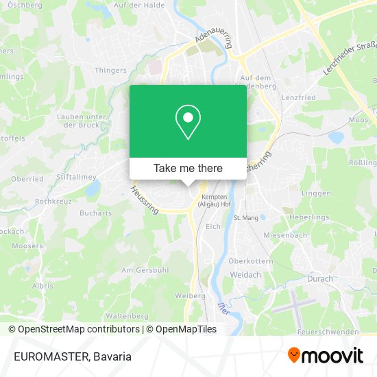 EUROMASTER map