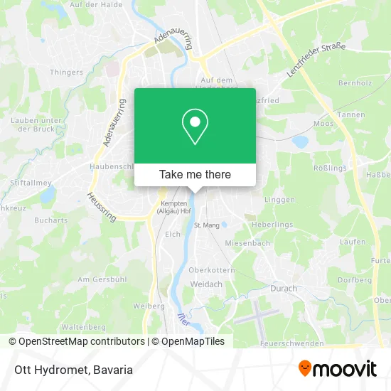 Карта Ott Hydromet