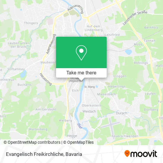 Карта Evangelisch Freikirchliche