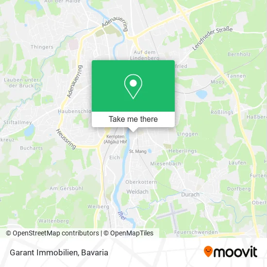 Карта Garant Immobilien