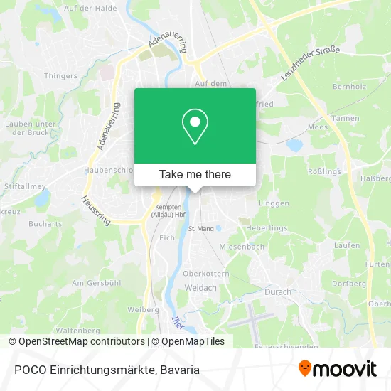 Карта POCO Einrichtungsmärkte