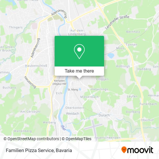 Familien Pizza Service map