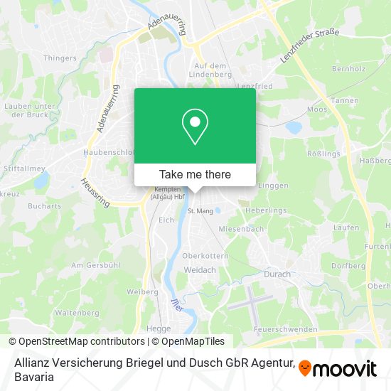 Allianz Versicherung Briegel und Dusch GbR Agentur map