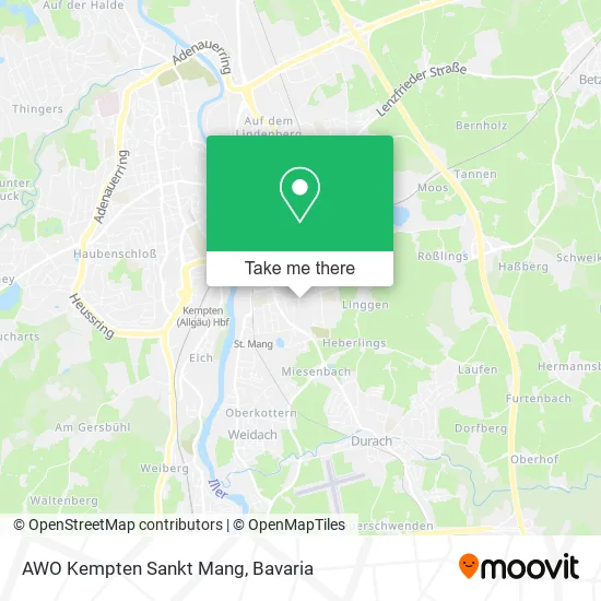 Карта AWO Kempten Sankt Mang