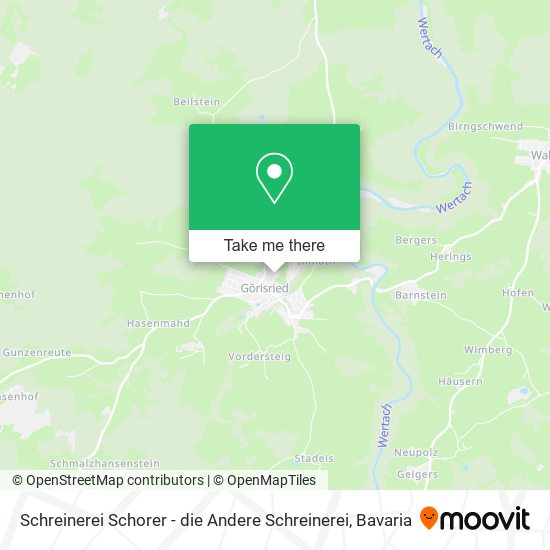 Schreinerei Schorer - die Andere Schreinerei map