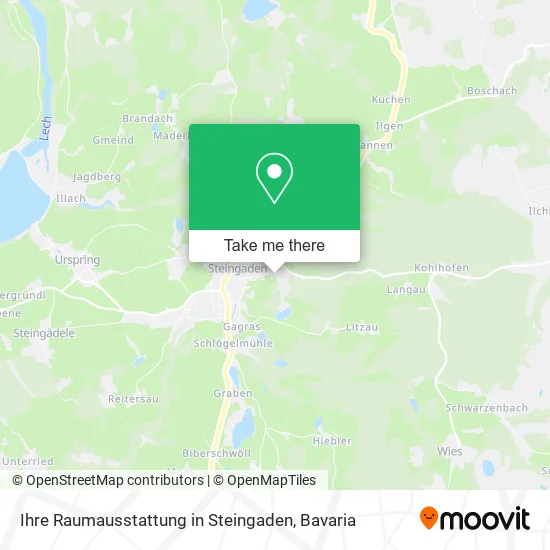 Карта Ihre Raumausstattung in Steingaden