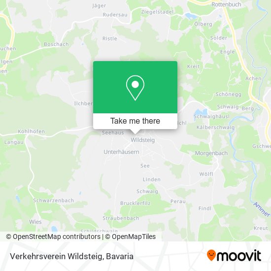 Verkehrsverein Wildsteig map