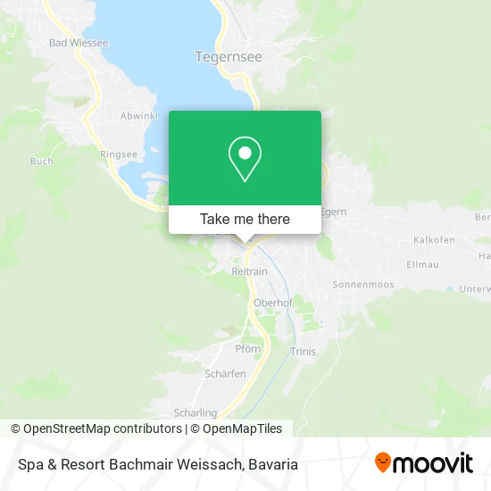 Карта Spa & Resort Bachmair Weissach