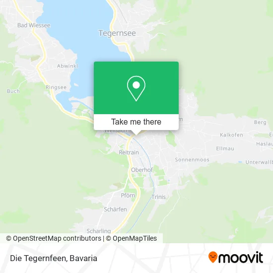 Карта Die Tegernfeen