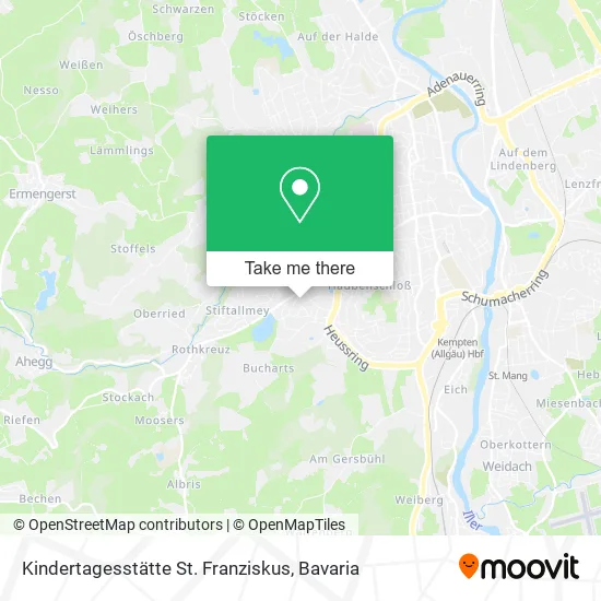 Карта Kindertagesstätte St. Franziskus