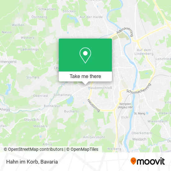 Карта Hahn im Korb