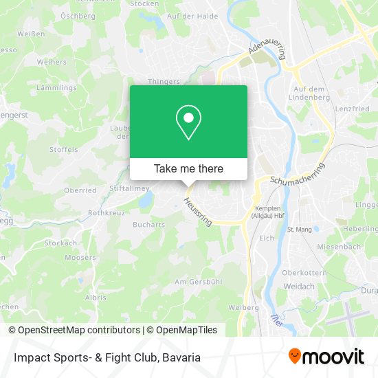 Impact Sports- & Fight Club map