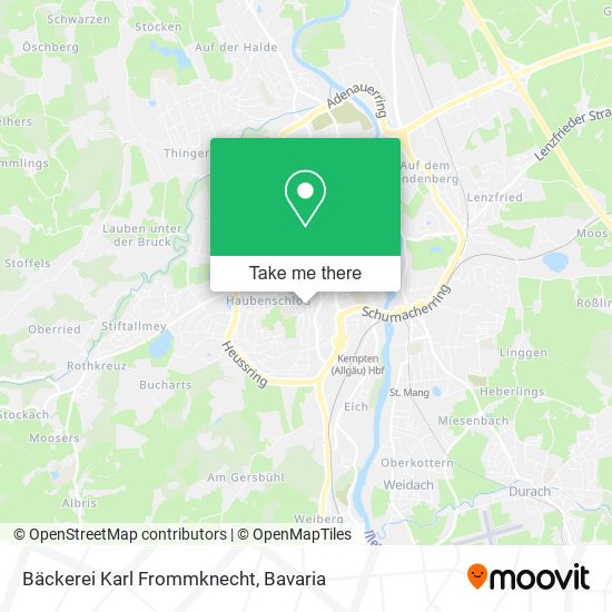 Bäckerei Karl Frommknecht map