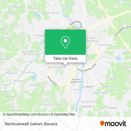 Карта Rechtsanwalt Gebert