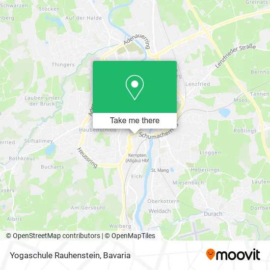 Карта Yogaschule Rauhenstein