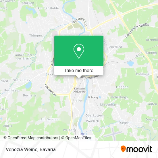 Карта Venezia Weine