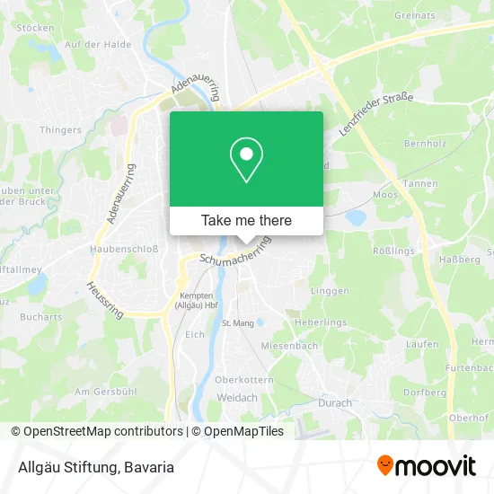 Карта Allgäu Stiftung
