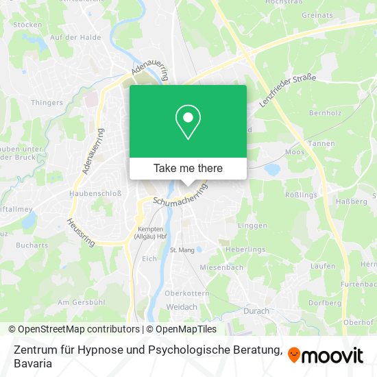 Zentrum für Hypnose und Psychologische Beratung map