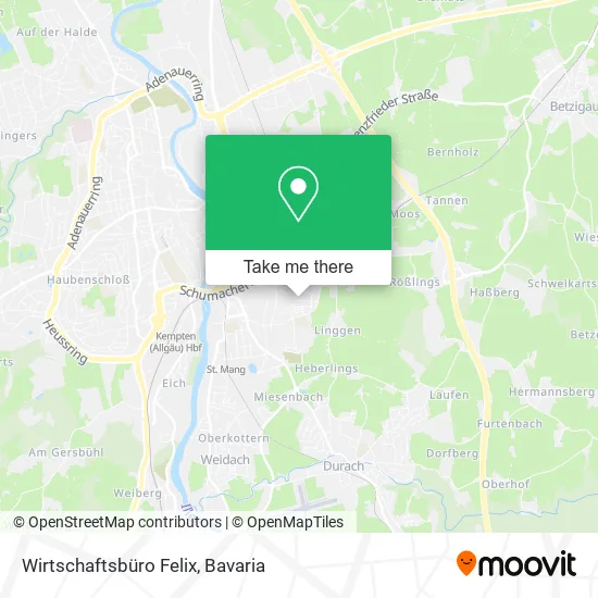 Карта Wirtschaftsbüro Felix