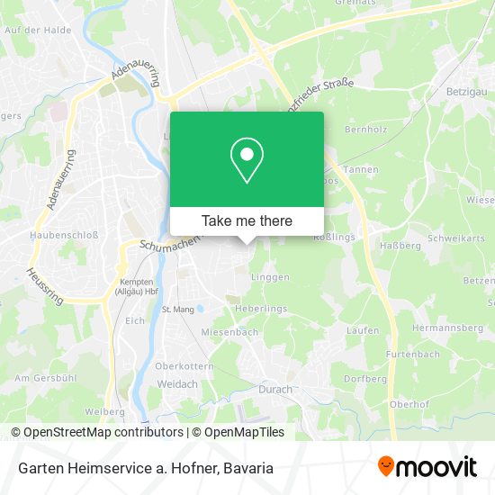 Garten Heimservice a. Hofner map