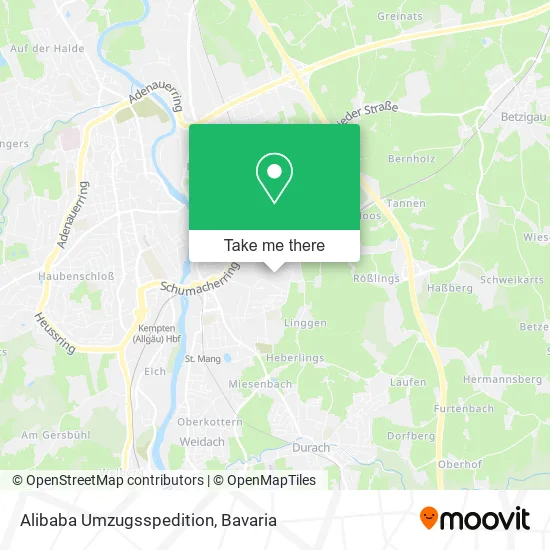 Карта Alibaba Umzugsspedition