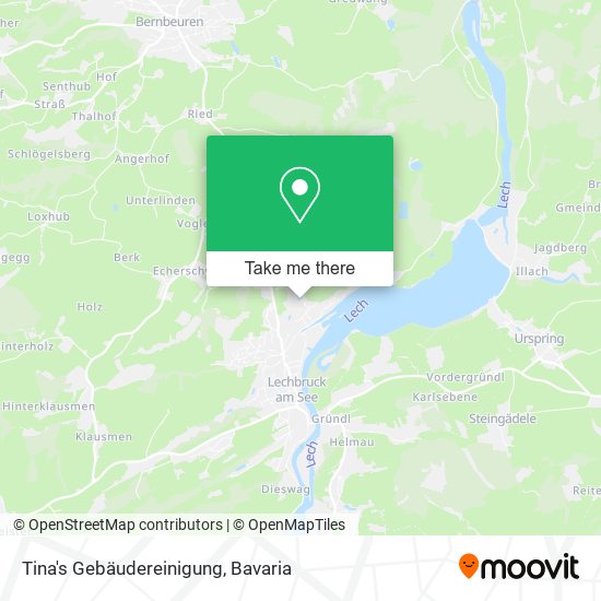 Tina's Gebäudereinigung map