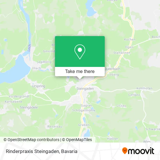 Карта Rinderpraxis Steingaden